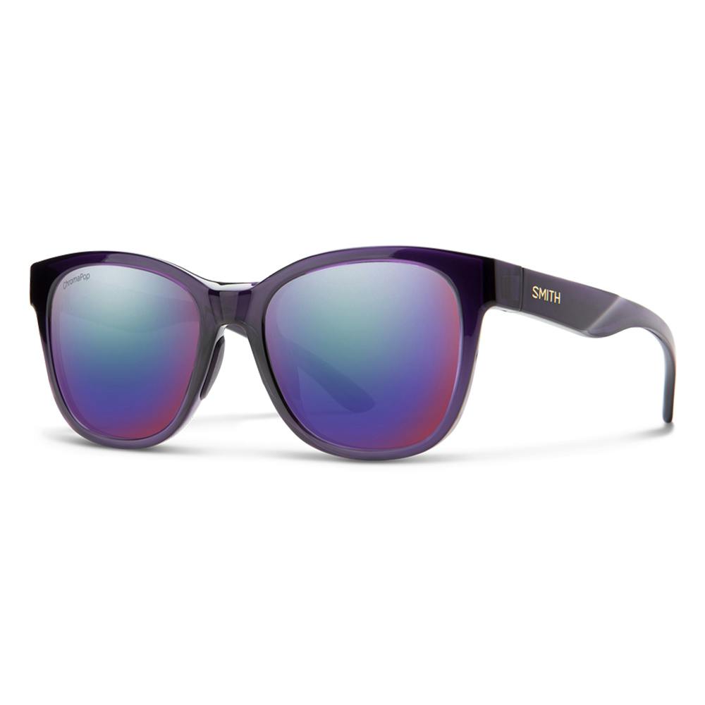 Smith Caper ChromaPop Sunglasses (Women's) - Crystal Midnight Frame/Violet Mirror Lens