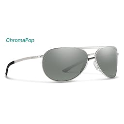 Smith Serpico Slim 2.0 Polarized Sunglasses - Silver Frame/Platinum Lenses Thumbnail}