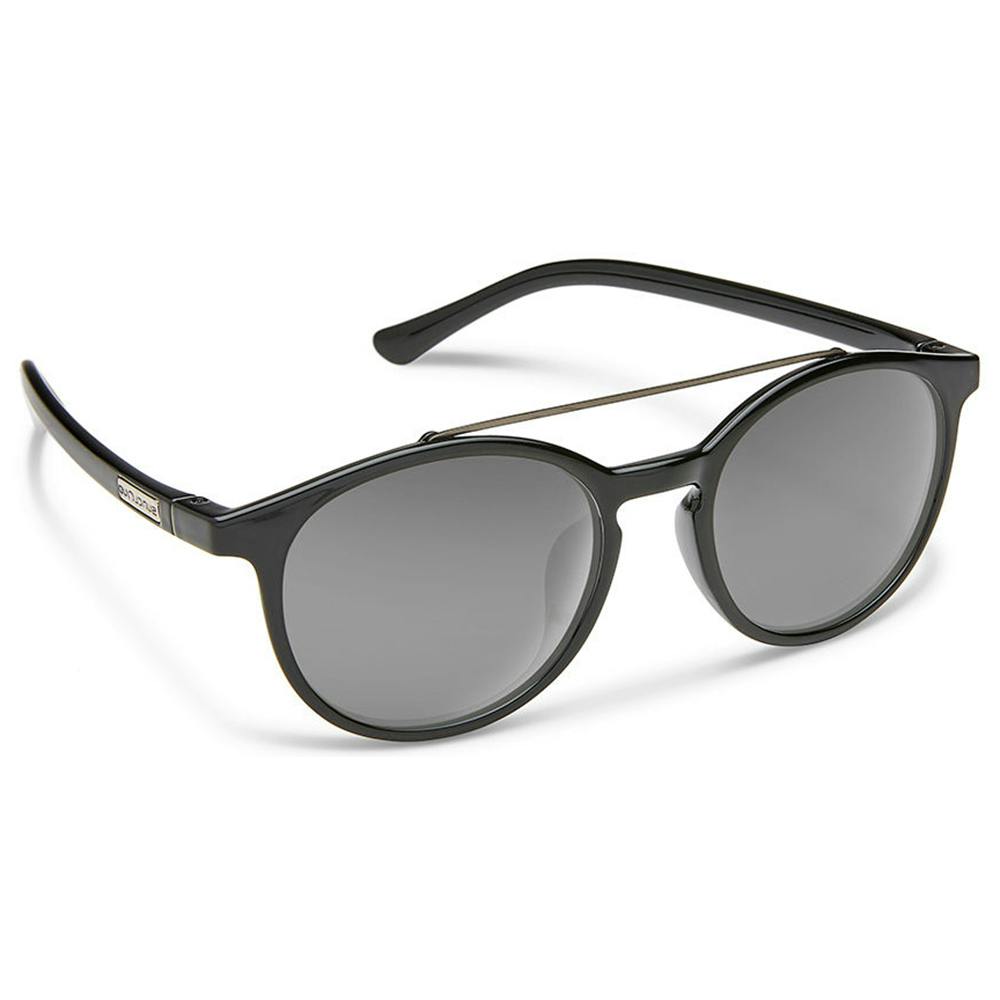 Suncloud Belmont Polarized Sunglasses - Black Frames with Gray Lenses
