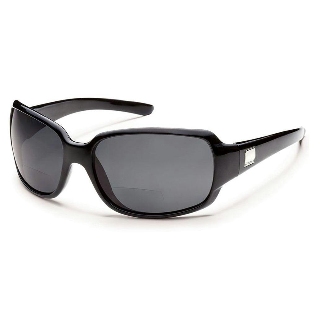 Suncloud Cookie Polarized Polycarbonate Sunglasses (Women's) Black Gray +2.00