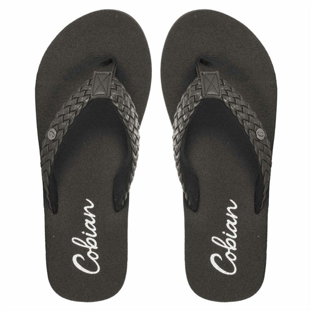 Cobian Braided Bounce Sandals (Women's) Top - Black