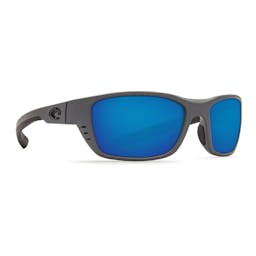 Costa Whitetip Polarized Sunglasses (Men’s) Matte Gray Frame with Blue Mirror Thumbnail}