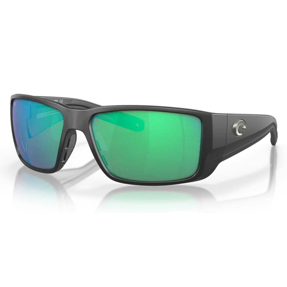 Costa Blackfin Polarized Sunglasses - Pro Matte Black Frame/Green Mirror Lenses
