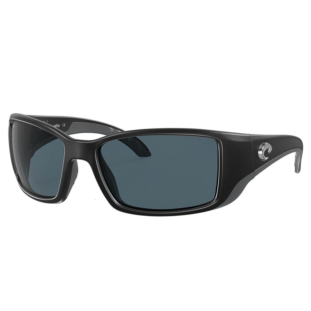 Costa Blackfin Polarized Sunglasses - Matte Black Frame/Gray 580P Lenses