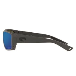 Costa Cat Cay Polarized Sunglasses - Matte Gray Frame/Blue Mirror Lenses Thumbnail}