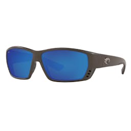 Costa Tuna Alley Polarized Sunglasses - Steel Gray Metallic Frame/Blue Mirror Lenses Thumbnail}