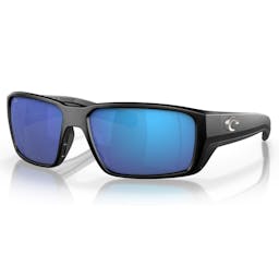 Costa Fantail Polarized Sunglasses - Pro Series Matte Black Frame/Blue Mirror Lenses Thumbnail}