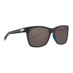 Costa Caldera Polarized Sunglasses - Net Gray with Blue Rubber and Gray Lenses Thumbnail}
