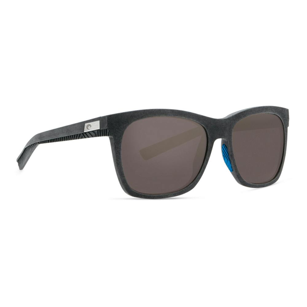 Costa Caldera Polarized Sunglasses - Net Gray with Blue Rubber and Gray Lenses