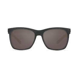 Costa Caldera Polarized Sunglasses Front - Net Gray with Blue Rubber and Gray Lenses Thumbnail}