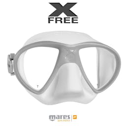 Mares X-Free Mask, Two Lens - White/Grey Thumbnail}