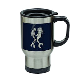 Stainless Steel Travel Mug with Handle - Romance Thumbnail}