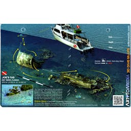 Waterproof 3D Dive Map - Joe’s Tug - Key West, FL Thumbnail}
