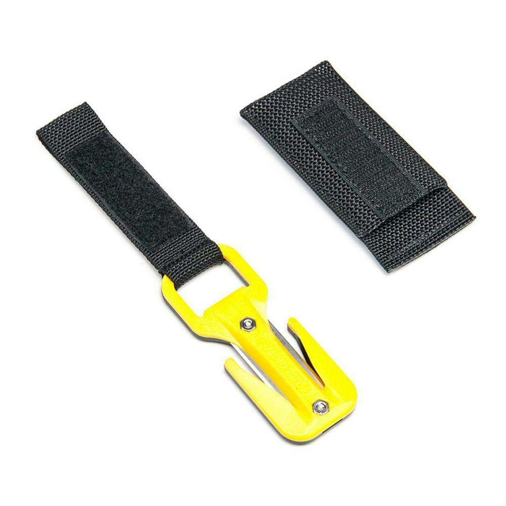 Eezycut Trilobite: Safer Line Cutter-Style Dive Knife - Yellow