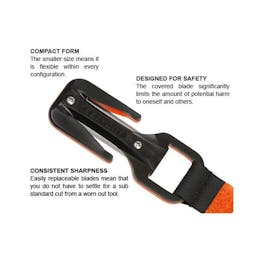 Eezycut Trilobite: Safer Line Cutter-Style Dive Knife Infographic Thumbnail}