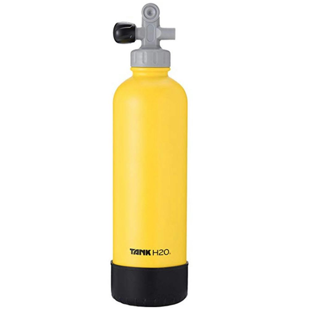 TankH2O Scuba Tank Stainless Steel Insulated Water Bottle - Yellow