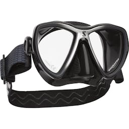 ScubaPro Synergy Mini Scuba Diving Mask - Black/Silver Thumbnail}