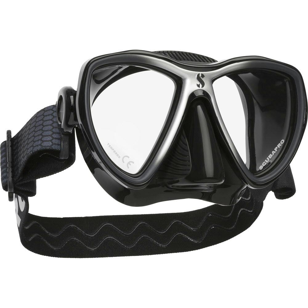 ScubaPro Synergy Mini Scuba Diving Mask - Black/Silver