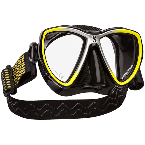 ScubaPro Synergy Mini Scuba Diving Mask - Yellow/Black