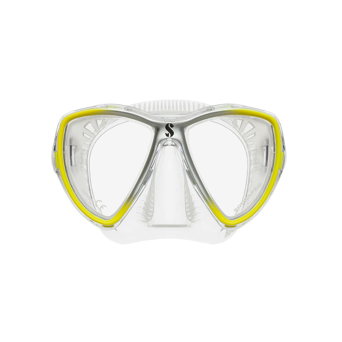ScubaPro Synergy Mini Scuba Diving Mask - Yellow/Clear