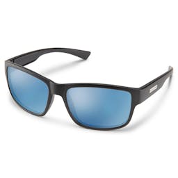 Suncloud Suspect Matte Black Polarized Blue Mirror Sunglasses Thumbnail}
