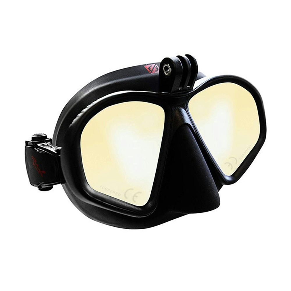 HammerHead MV3 Action GoPro Mask, Two Lens (Yellow Mirrored)