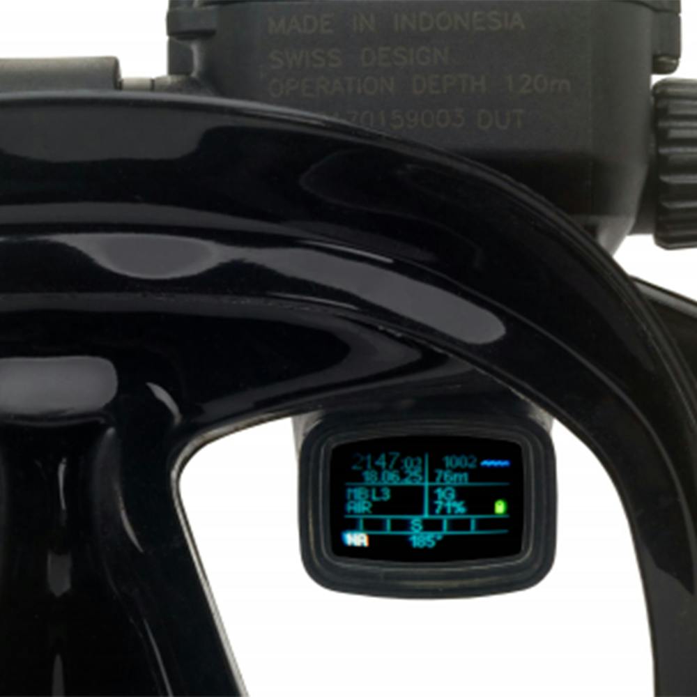 ScubaPro Galileo HUD (Heads-Up Display) and Transmitter Diver's View