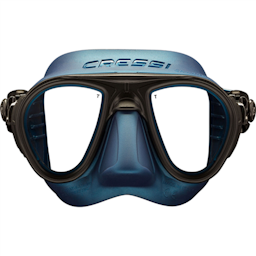 Cressi Calibro Mask, Two Lens Front - Blue/Silver Thumbnail}