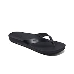 Reef Cushion Bounce Court Sandals (Women's) Side Angle - Black Thumbnail}