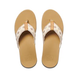 Reef Ortho-Bounce Woven Sandals (Women’s) Top View - Vintage White Thumbnail}