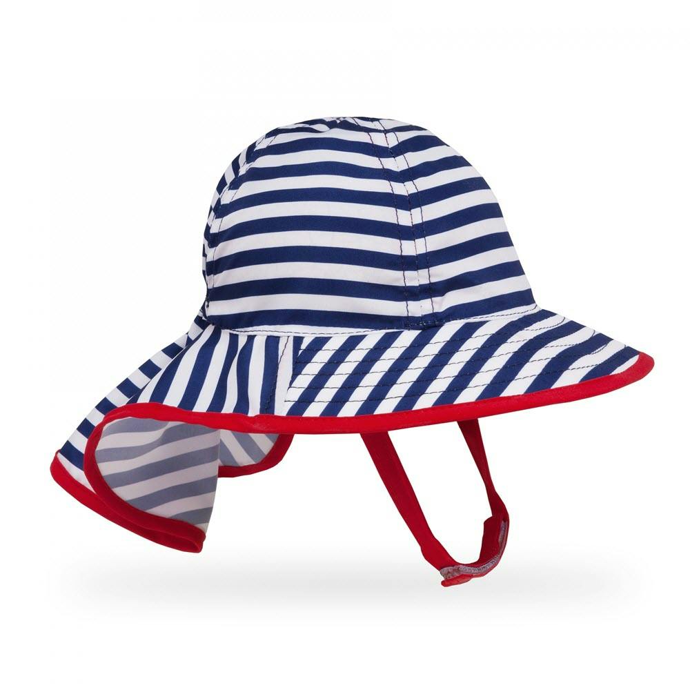 Sunday  Afternoons Infant's Sunsprout Sun Hat - Navy/White Stripe