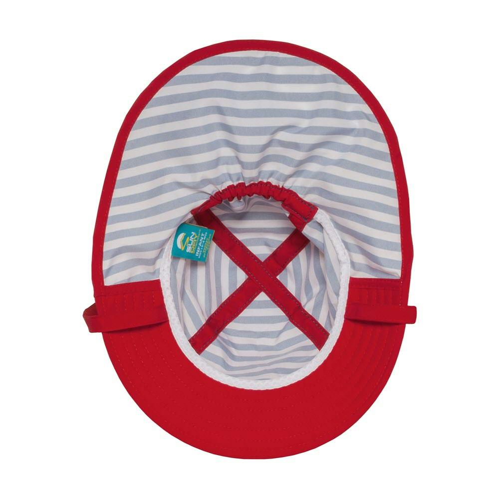 Sunday  Afternoons Infant's Sunsprout Sun Hat Underside  - Navy/White Stripe