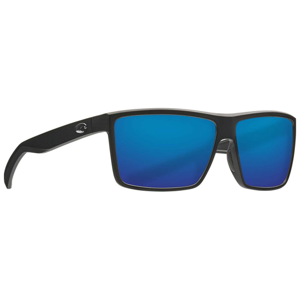 Costa Rinconcito Polarized Sunglasses - Black Matte Frame/Blue Mirror Lenses
