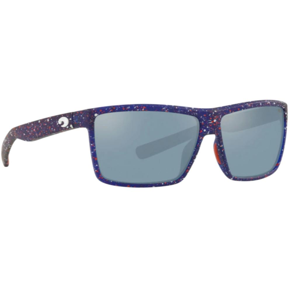 Costa Rinconcito Polarized Sunglasses - Matte Blue Firework Frame/Gray Silver Mirror Lenses