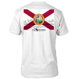 Flogrown Flag Beach T-Shirt - White Thumbnail}