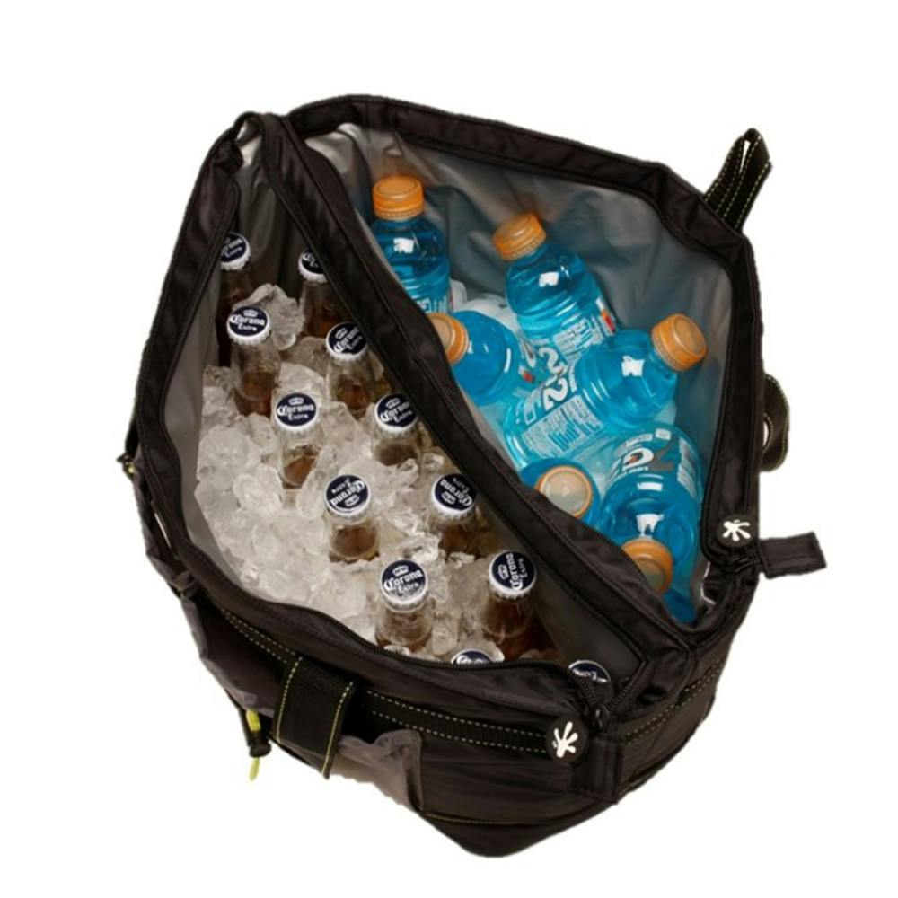 Gecko 2 Compartment Tote Cooler Open (Contents NOT Included)