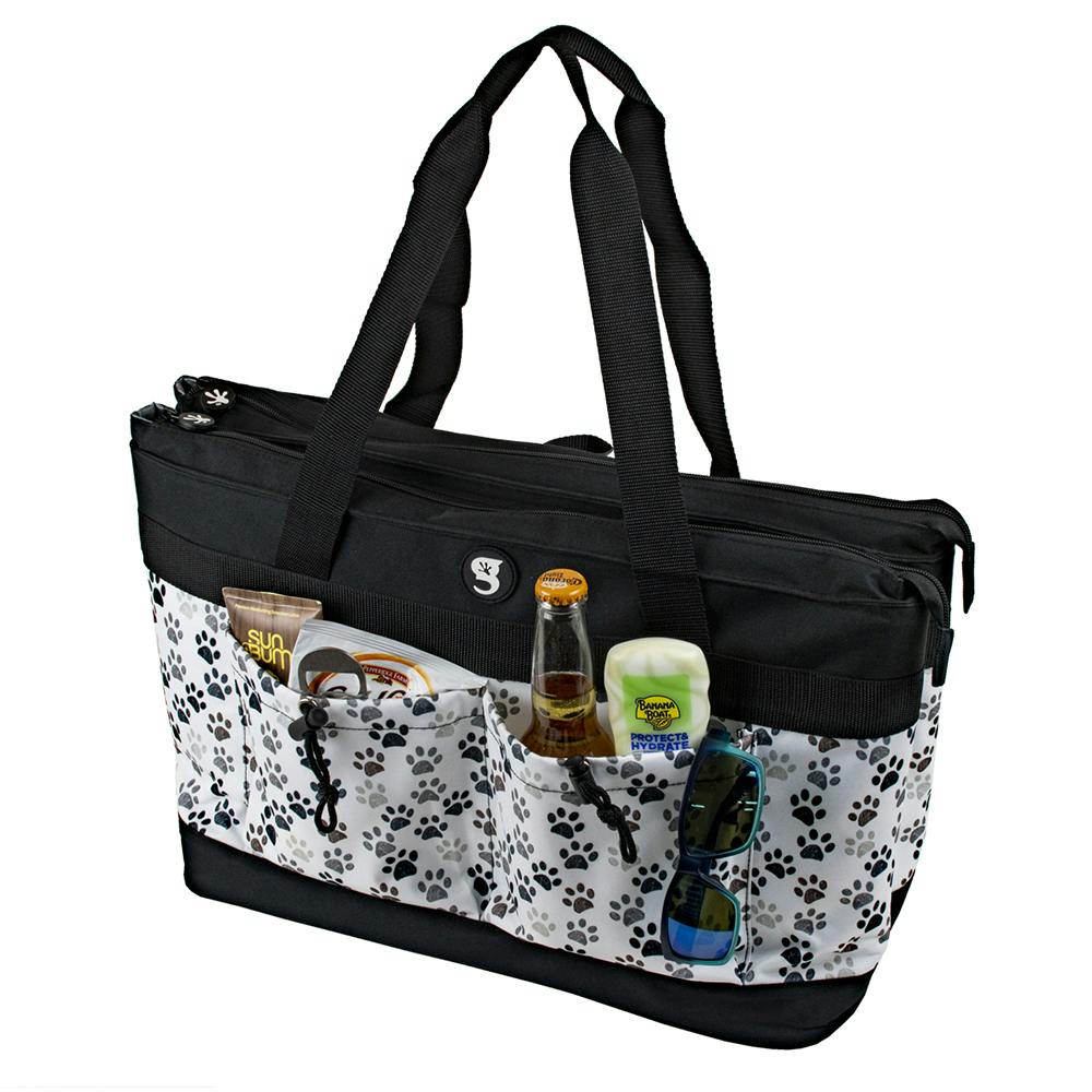 Gecko 2 Compartment Tote Cooler - Paws (Contents NOT Included)