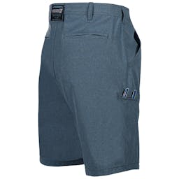 Hook & Tackle Men's Hi-Tide Hybrid Shorts Right Side - Blue Thumbnail}