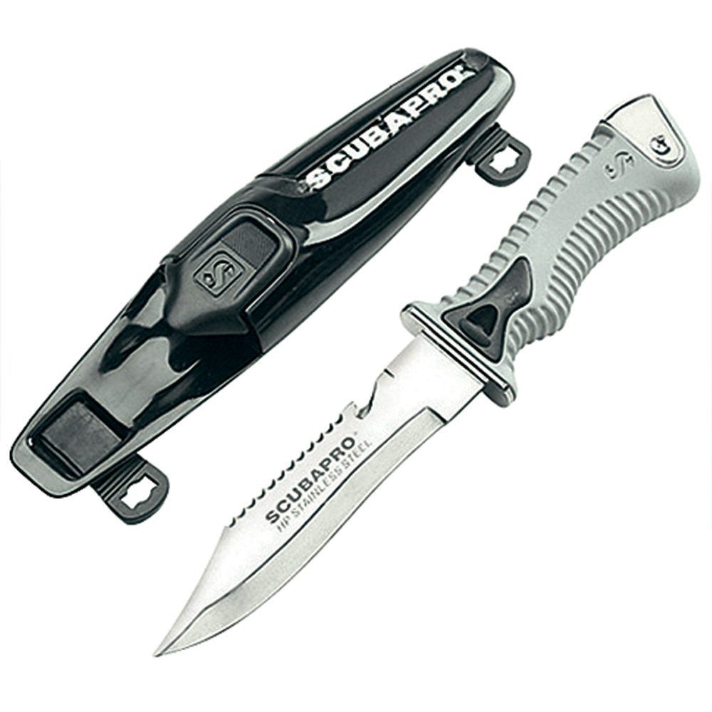 ScubaPro K-6 6" Stainless Steel Pointed Tip Dive Knife