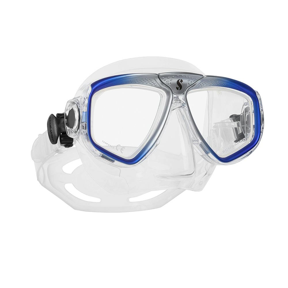 ScubaPro Zoom Mask, Two Lens - Clear/Blue