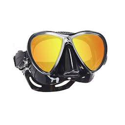 ScubaPro synergy twin diving mask, black/silver with mirror lenses Thumbnail}