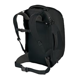 Osprey Porter 46 Duffel Backpack Back with Straps - Black Thumbnail}