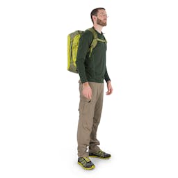 Osprey Transporter 40 Duffel Backpack - 40 Liter Lifestyle on Man Front View Thumbnail}