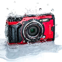 Olympus Tough TG-6 12 MP Waterproof Camera - Red Thumbnail}