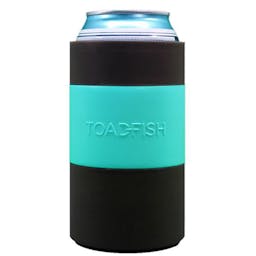 Toadfish Non-Tipping Can Cooler Back Side - Teal Thumbnail}