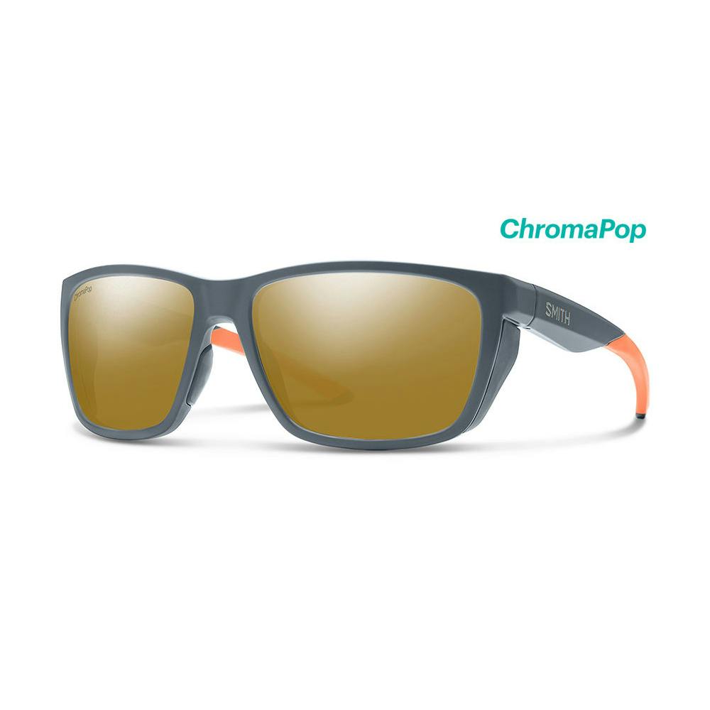 Smith Longfin ChromaPop Polorized Sunglasses - Matte Thunder Frame/Bronze Lenses