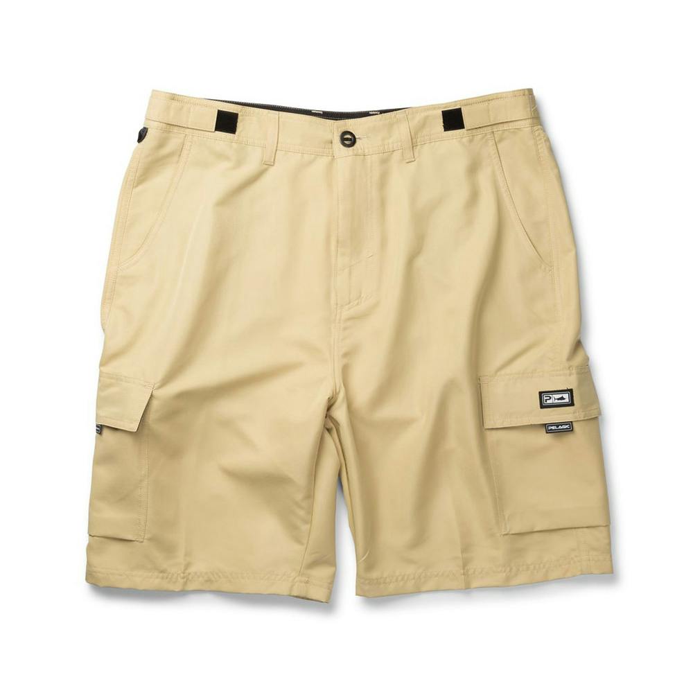 Pelagic Socorro Hybrid Fishing Shorts - Khaki
