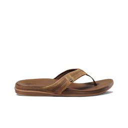 Reef Cushion Bounce Lux Sandals (Men's) Side View - Toffee Thumbnail}