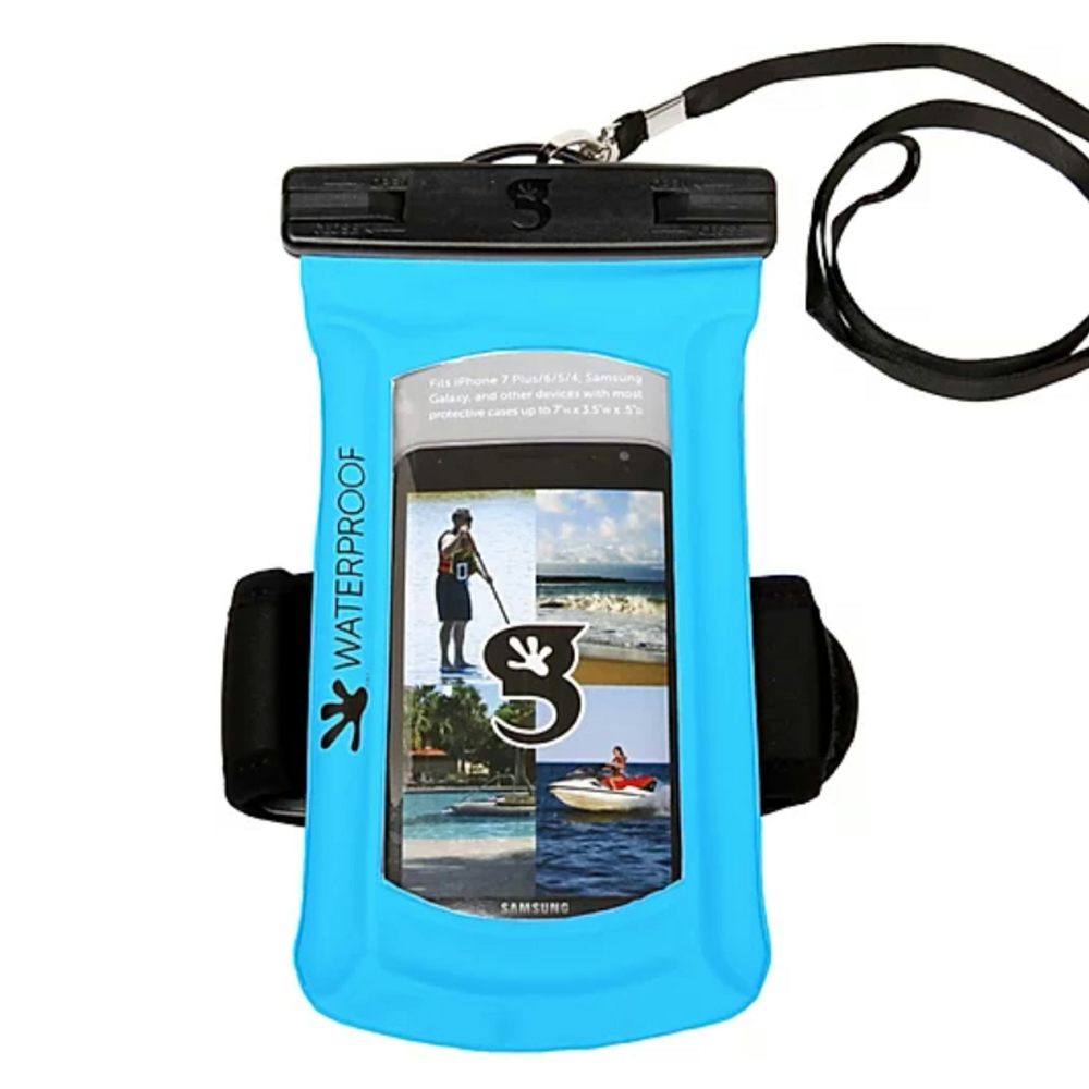 Gecko Float Phone Dry Bag with Armband