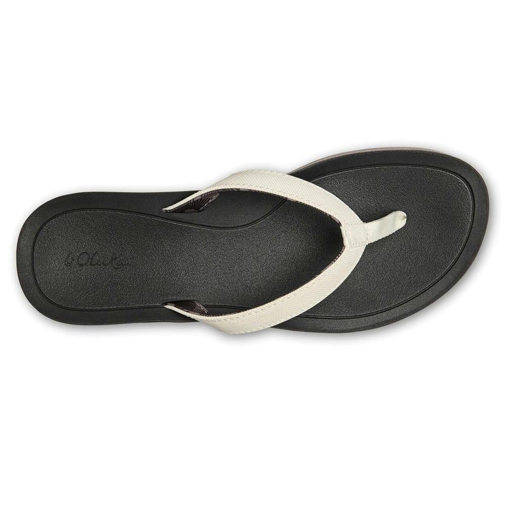Olukai Pi’o Lua Sandals Top - White/Black